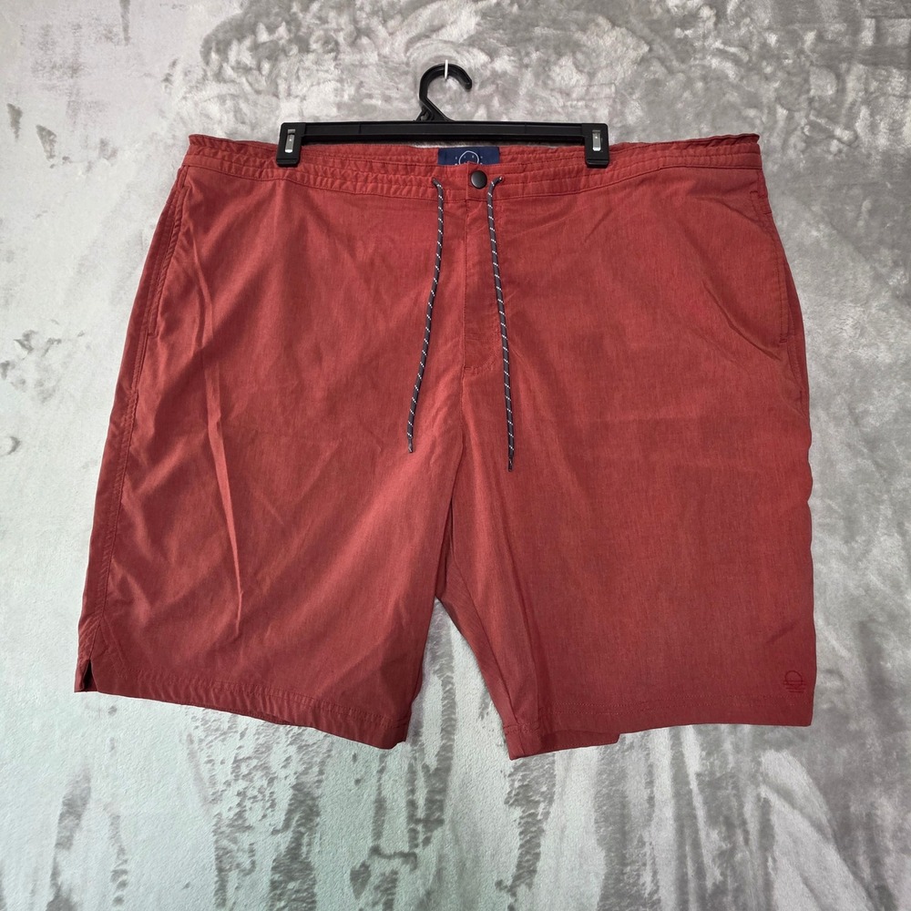 Even Tide Mens Hybrid Board Shorts Brick Red Size 48 Stretch Swim Trunks
